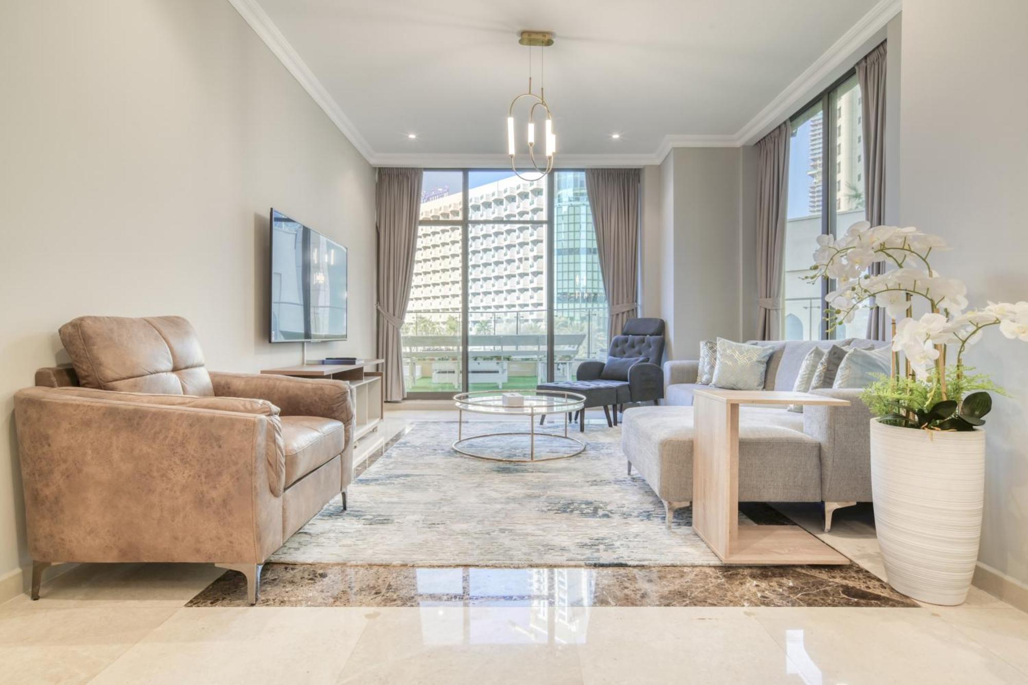 Luxurious 4 Bedroom Duplex With Terrace & Sea View Dubai Luaran gambar