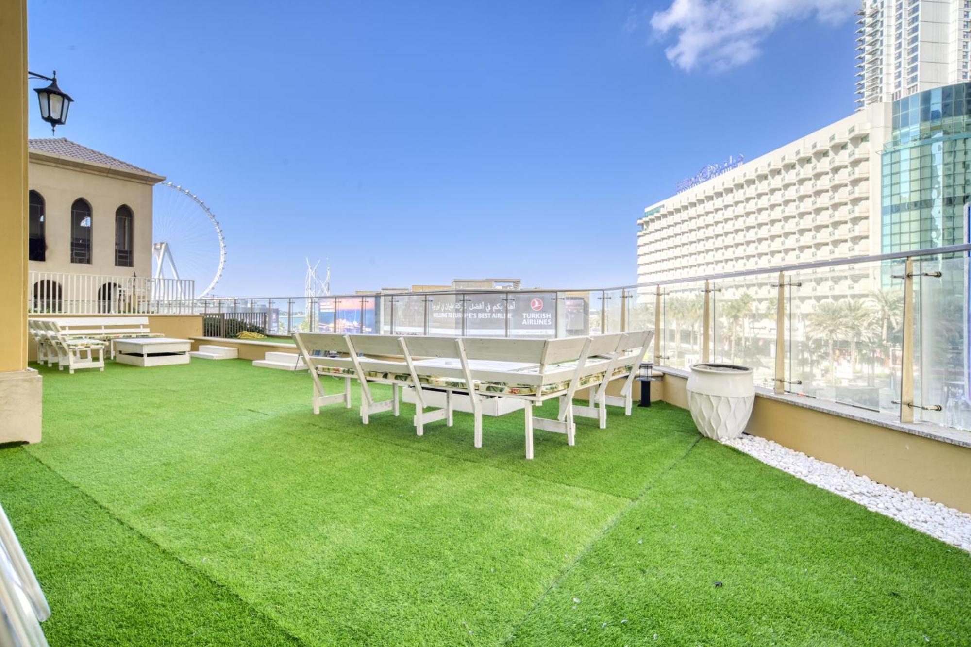 Luxurious 4 Bedroom Duplex With Terrace & Sea View Dubai Luaran gambar